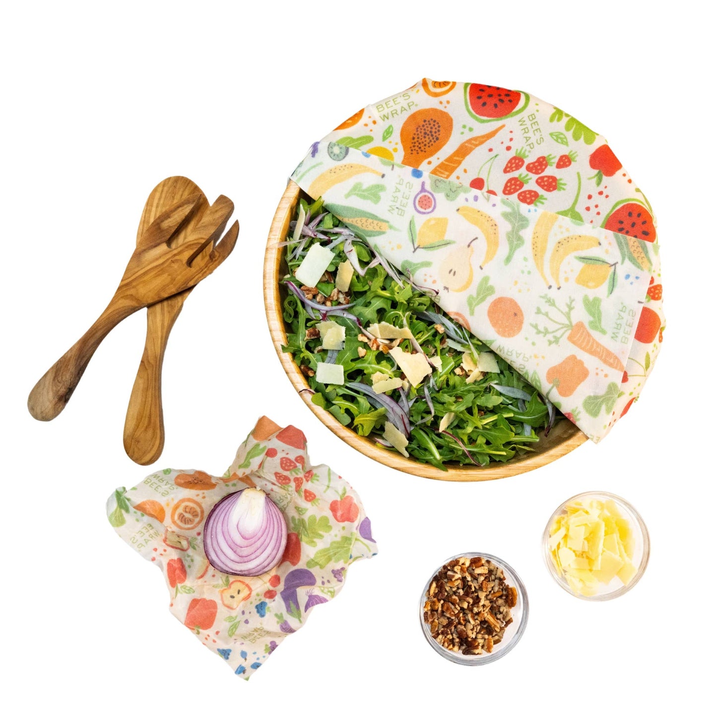 Bee's Wrap Plant-Based Food Wrap - Garden Party - Assorted 3 Pack
