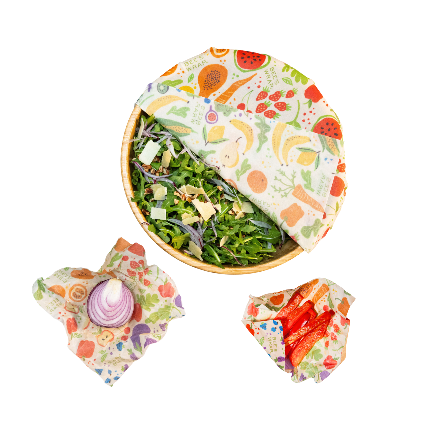 Bee's Wrap Plant-Based Food Wrap - Garden Party - Assorted 3 Pack