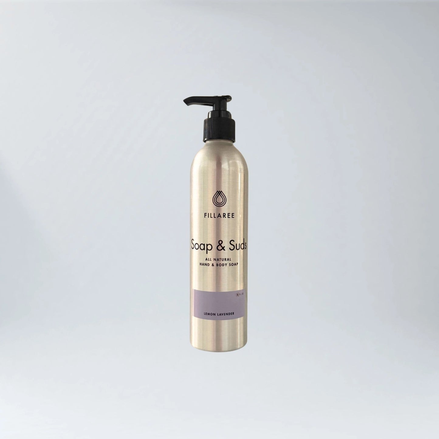 Biodegradable Hand Soap - Lemon Lavender - Metal Bottle