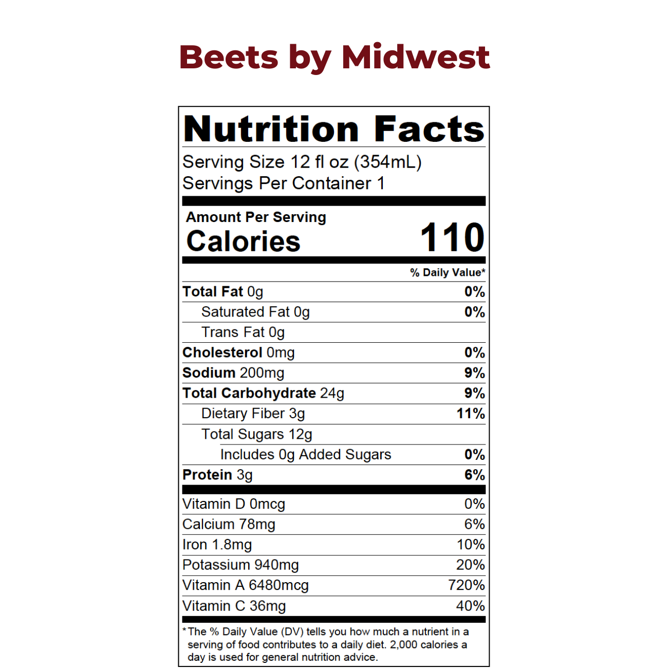Organic Cold-Pressed Juice: Beets by Midwest - Midwest Juicery
