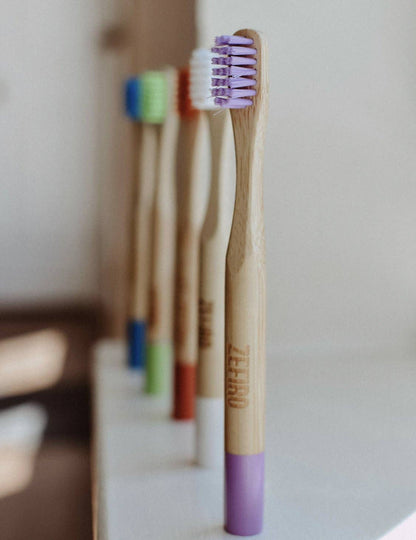Bamboo Kid's Toothbrush - Purple