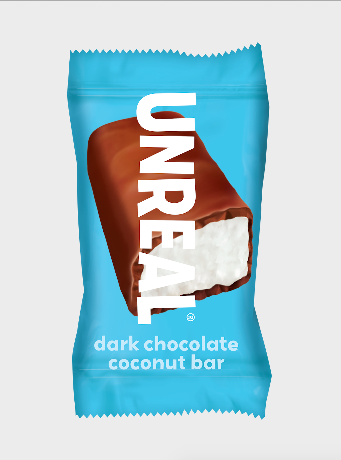 Dark Chocolate Coconut Bar (Low Sugar, Organic Ingredients) - Snack Size by UNREAL
