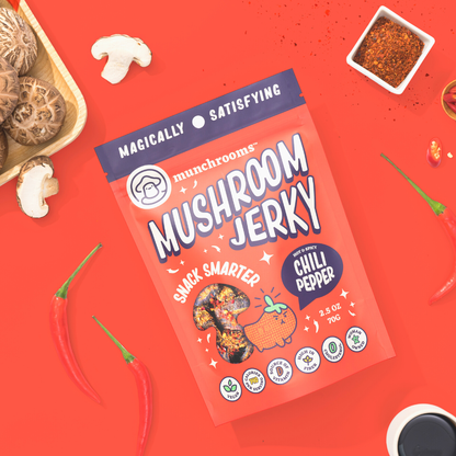 Hot + Spicy Chili Pepper Mushroom Jerky by munchrooms
