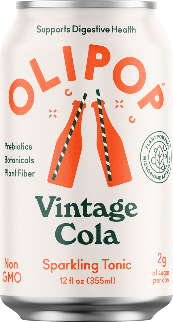 Olipop Vintage Cola Prebiotic Natural Soda