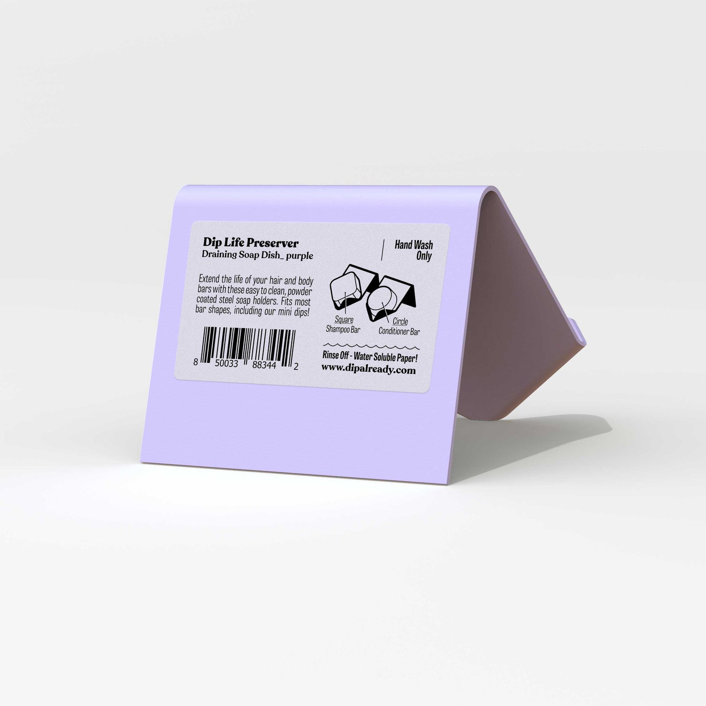 Draining Soap Dish for Shampoo & Conditioner Bars by dip