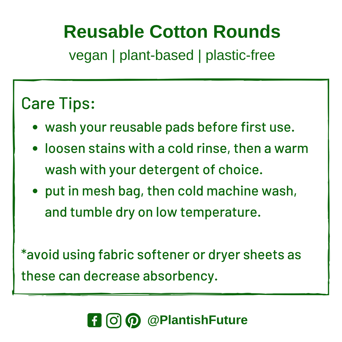 Reusable Bamboo Charcoal Cotton Rounds - Set of 4 in Organic Mesh Bag