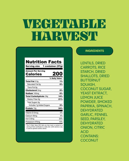 Low Sodium Vegetable Harvest Instant Lentils