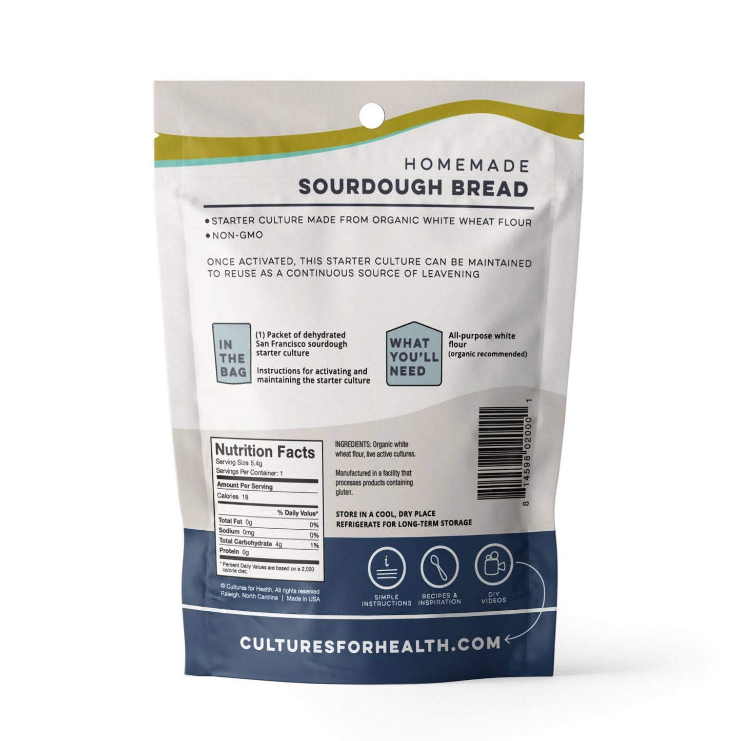 San Francisco Sourdough Starter by Cultures for Health