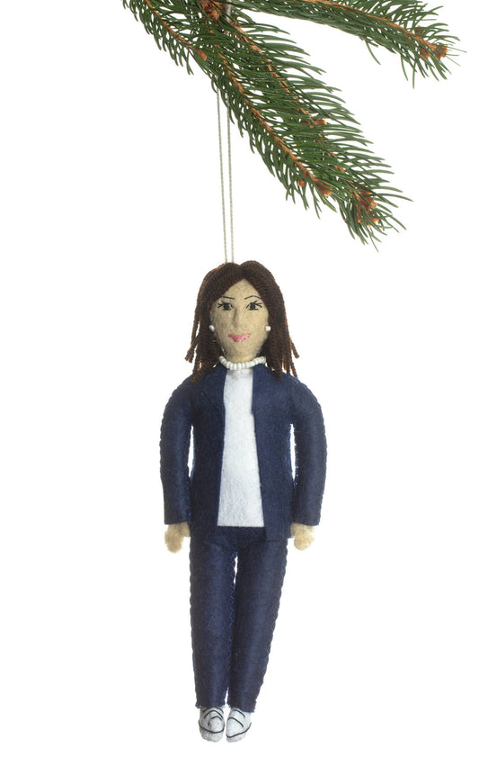 Kamala Harris Handmade Felt Ornament