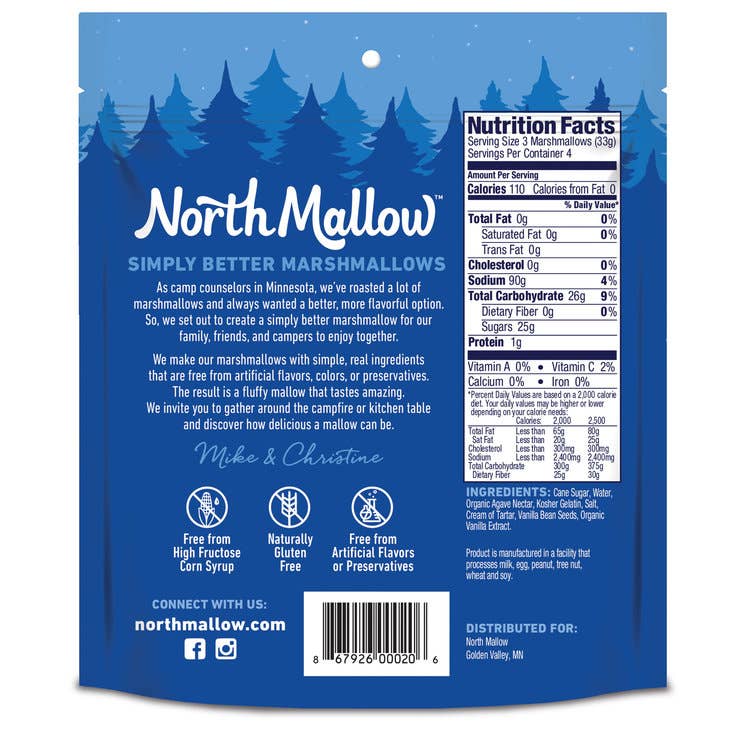 Vanilla Bean Marshmallow - Gluten-Free, No High Fructose Corn Syrup or Artificial Flavors