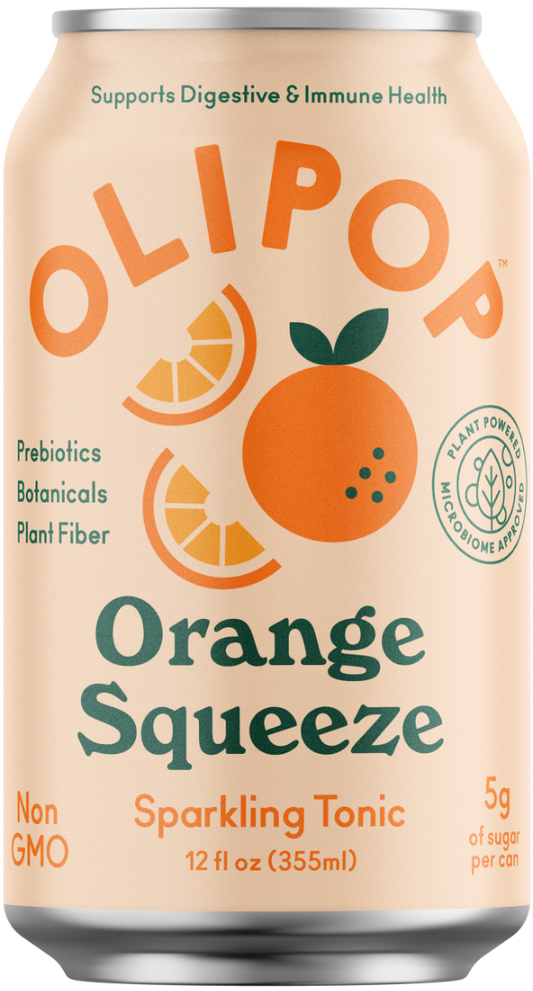 Olipop Orange Squeeze Prebiotic Natural Soda