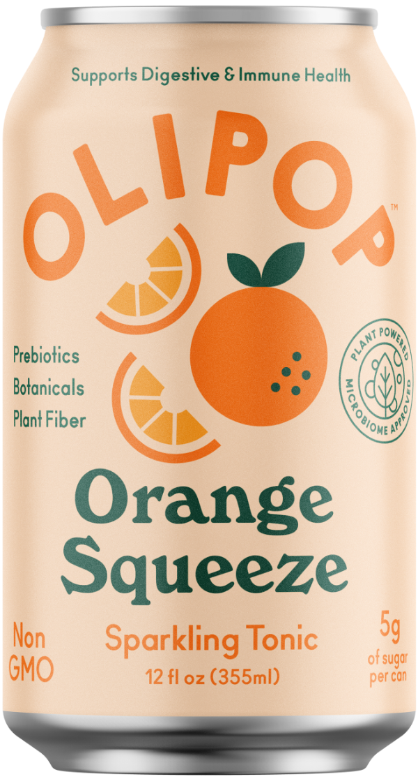 Olipop Orange Squeeze Prebiotic Natural Soda