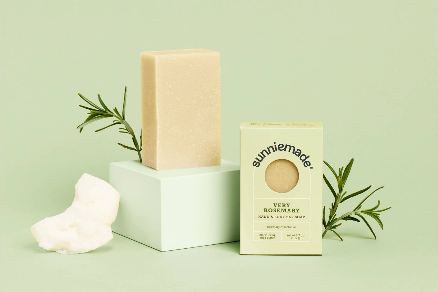 Very Rosemary Moisturizing Hand and Body Bar Soap