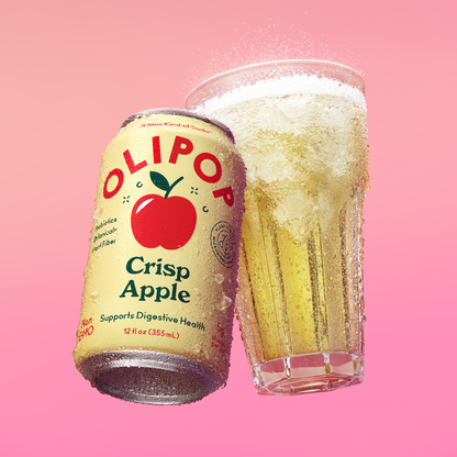 Olipop Crisp Apple Prebiotic Natural Soda