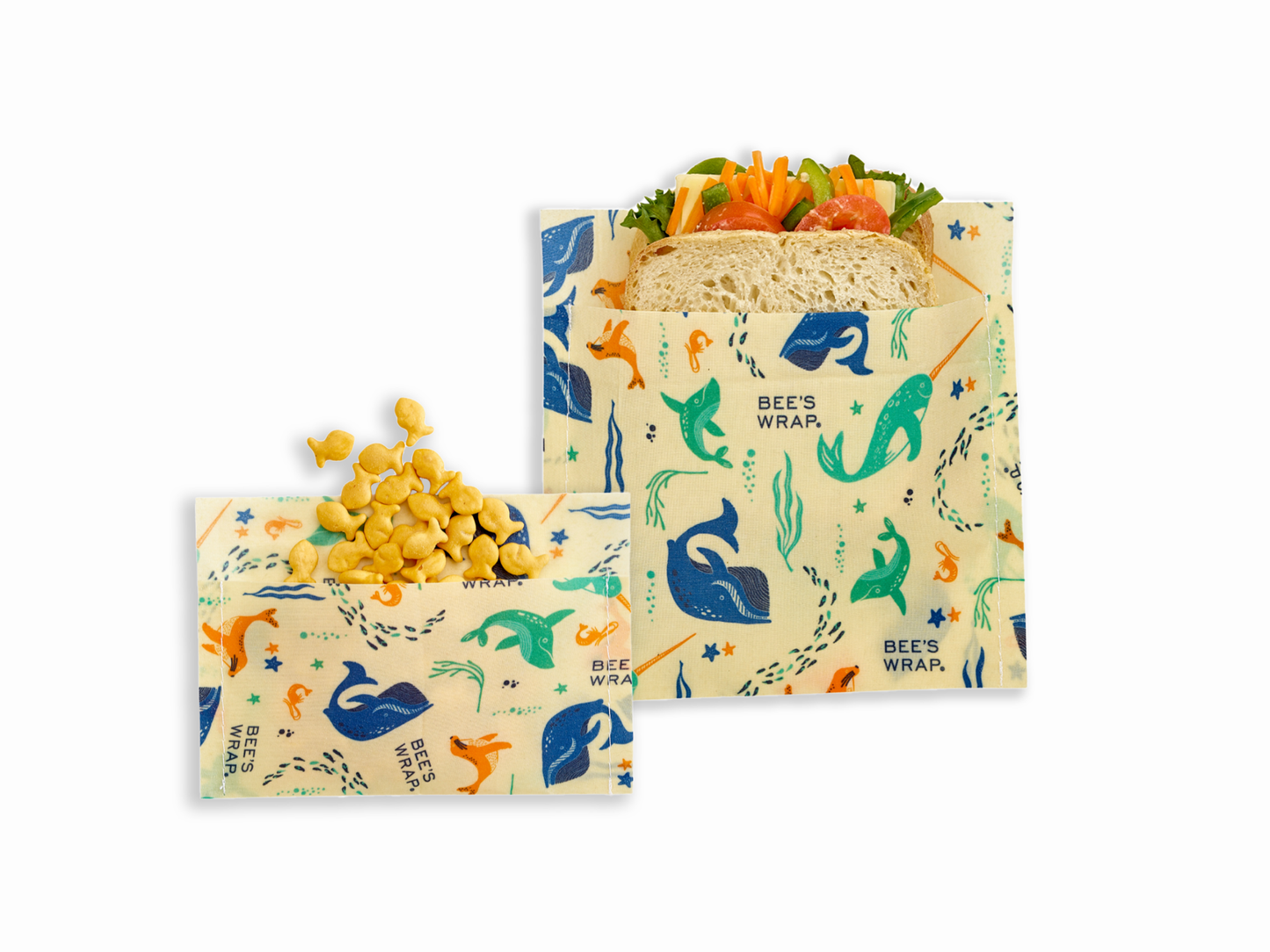 Bee's Wrap - Snack & Sandwich Bags - Under the Sea