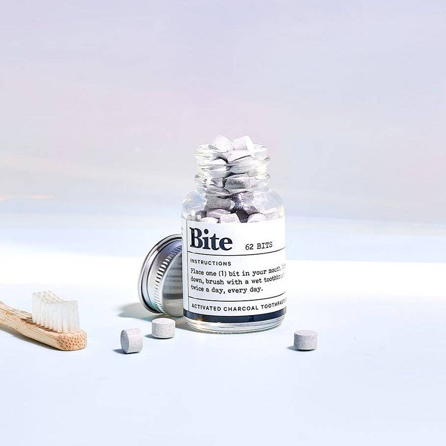 Mint Charcoal Toothpaste Bits - Plastic-Free & Zero Waste