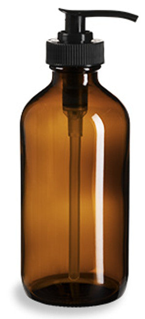 8 oz Amber Glass Pump Bottle