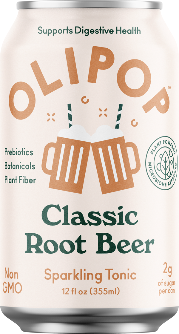 Olipop Classic Root Beer Prebiotic Natural Soda