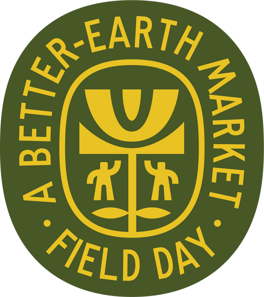 Field Day Oval Green & Yellow Sticker