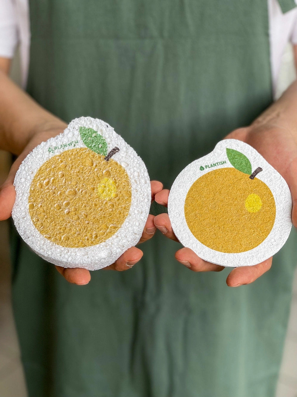 Pop-up Sponge - 100% Vegetable Cellulose - Lemon, Eucalyptus, or Fox