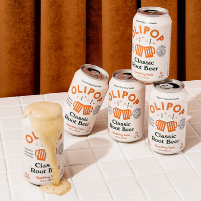 Olipop Classic Root Beer Prebiotic Natural Soda
