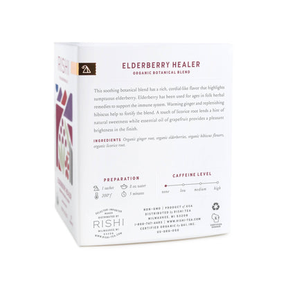 Elderberry Healer Organic Herbal Tea Sachets by Rishi Tea