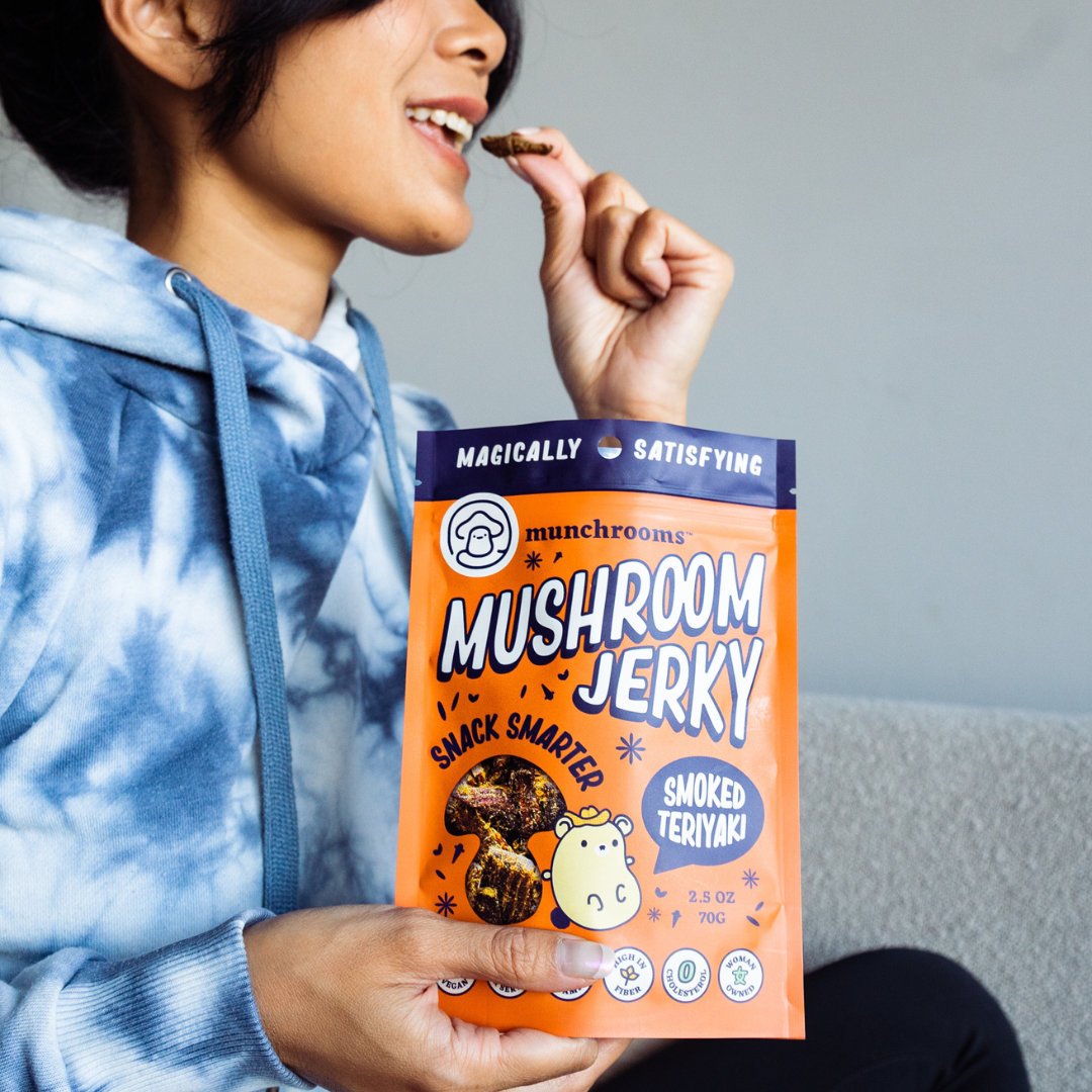 Smoked Teriyaki Mushroom Jerky by munchrooms
