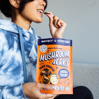 Smoked Teriyaki Mushroom Jerky by munchrooms