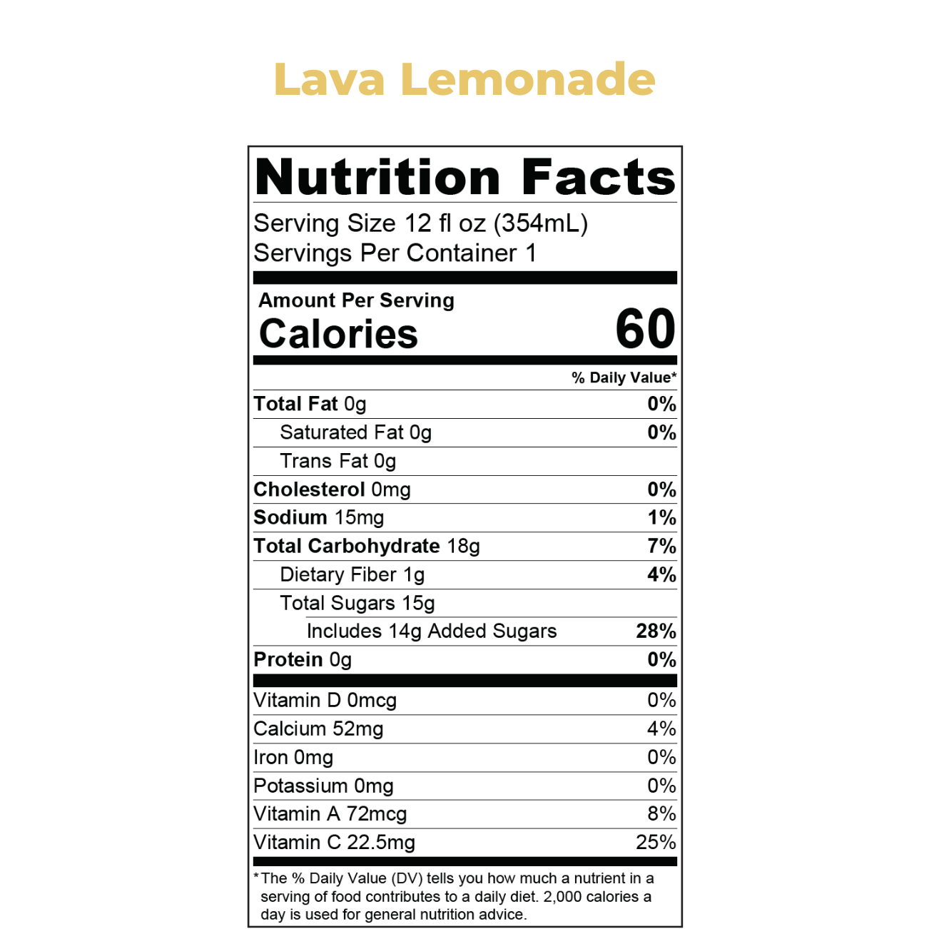 Organic Cold-Pressed Juice: Lava Lemonade - Midwest Juicery