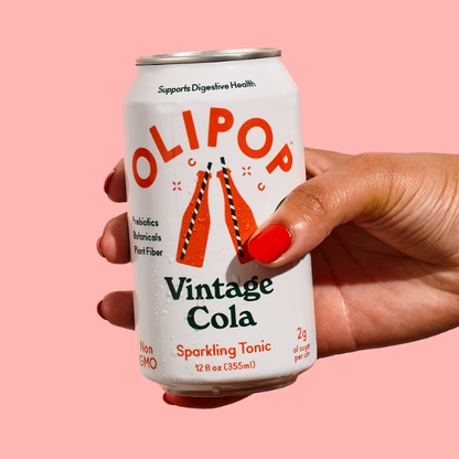 Olipop Vintage Cola Prebiotic Natural Soda