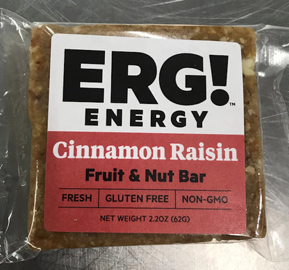 Cinnamon Raisin ERG! Energy Bar