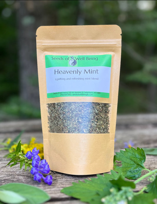 Bulk Loose Leaf Tea: Heavenly Mint - by Seeds of Wellbeing (Local)