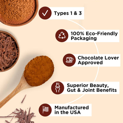 Chocolate Collagen Peptides Powder w/ Reishi Mushroom by Further Food
