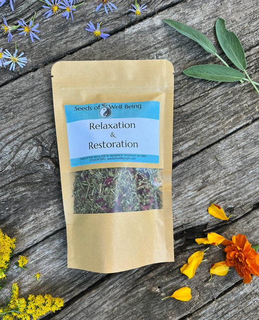 Bulk Loose Leaf Tea: Relaxation and Restoration - by Seeds of Wellbeing (Local)