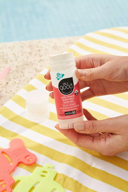 Baby & Kid's Mineral Sunscreen Butter Stick w/ Organic Ingredients - SPF 50 by All Good Body Care