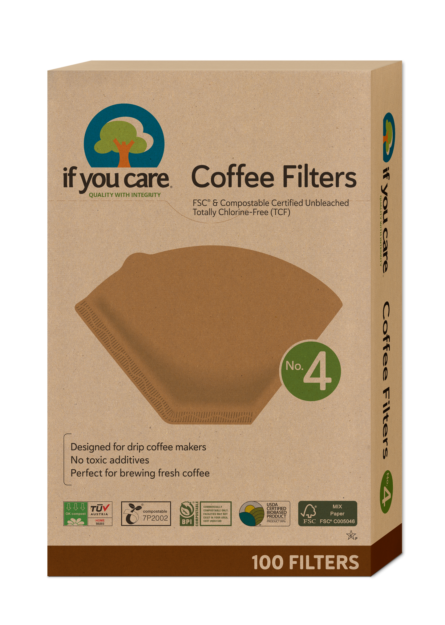 FSC Certified No. 4 Coffee Filters