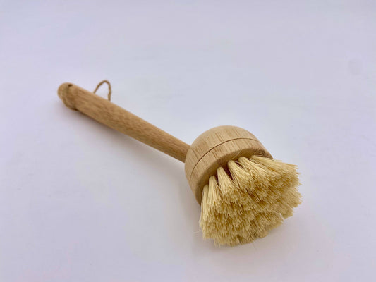 Bamboo Long Handle Plastic-Free Dish & Pot Brush