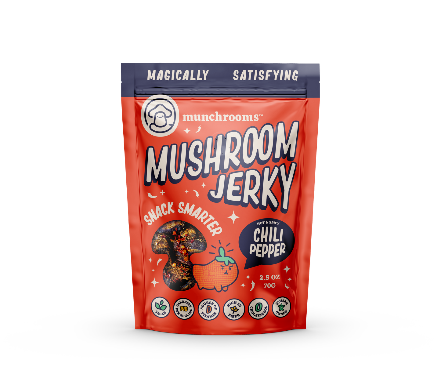 Hot + Spicy Chili Pepper Mushroom Jerky by munchrooms