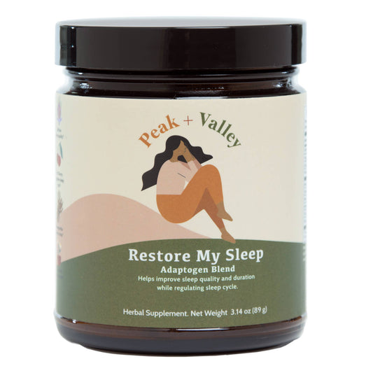 Restore My Sleep Adaptogen Blend Supplement by Peak and Valley