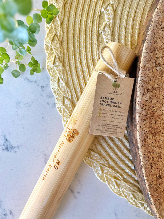 Bamboo Travel Toothbrush Case