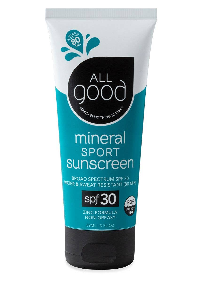 Sport Mineral Sunscreen Lotion w/ Organic Ingredients - SPF 30 by All Good Body Care
