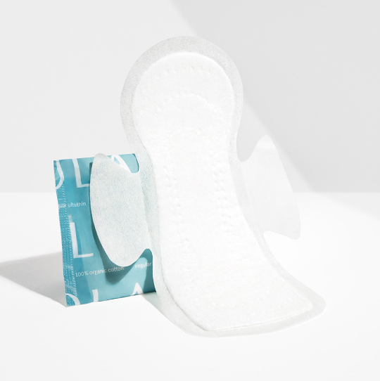 20ct Ultra Thin Organic Cotton Pads w/ Wings - Regular - by Lola