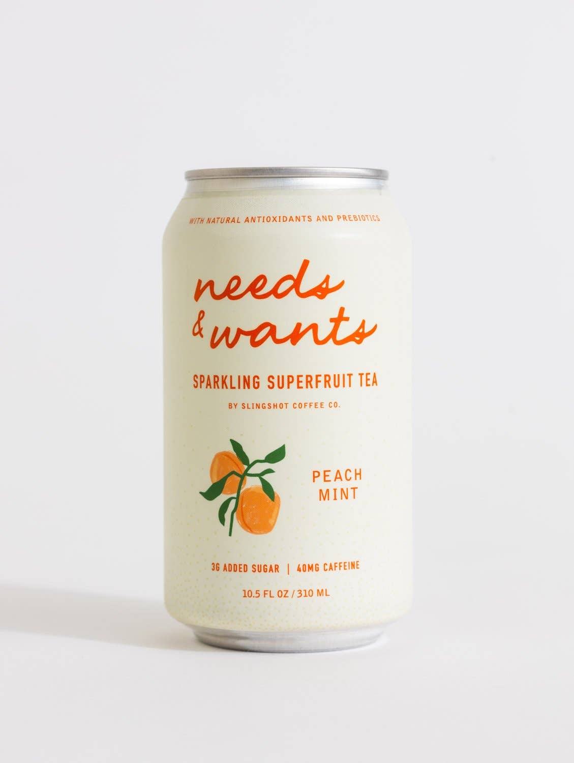 Needs & Wants Sparkling Superfruit Tea - Peach Mint