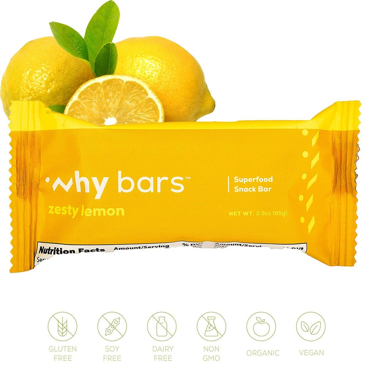 Zesty Lemon Superfood Snack Bar: Gluten-Free