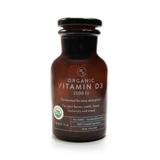 Organic Vitamin D3 Bottle - 30 Day Supply - Refillable