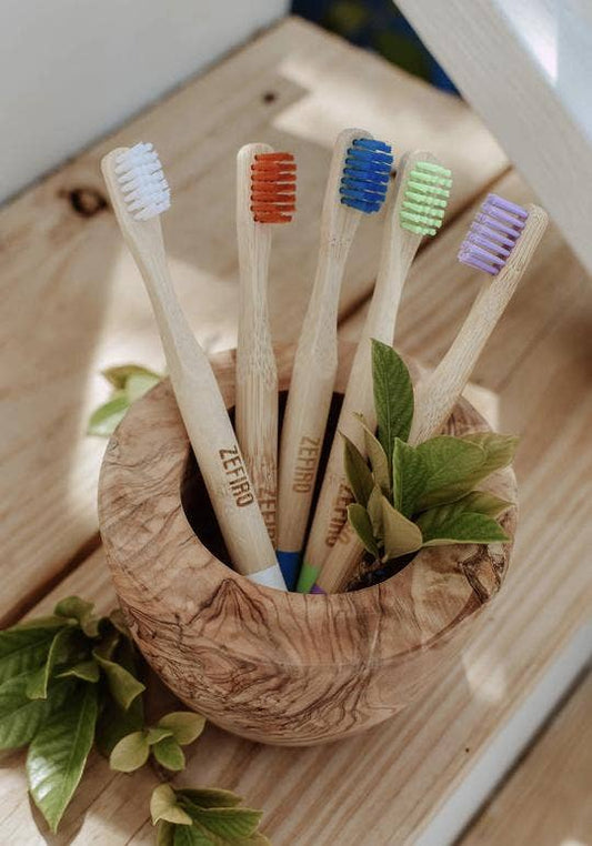 Bamboo Kid's Toothbrush - Blue